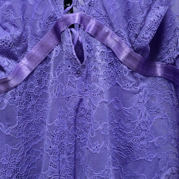 NWT Torrid Size 4 Purple Lace Teddy - Picture 3 of 4